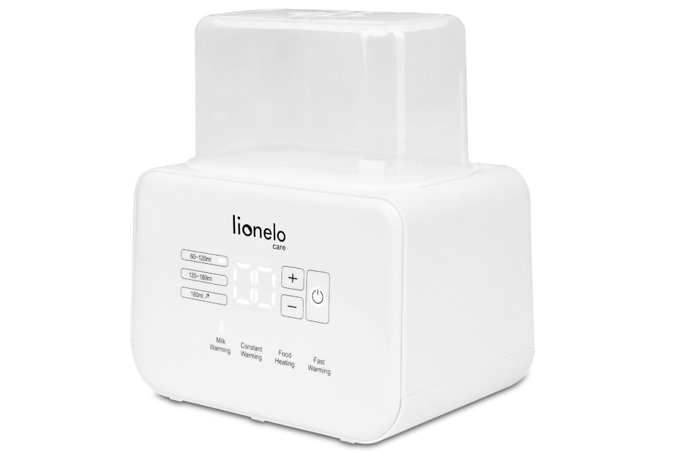 Podgrzewacz do butelek LIONELO Thermup Double eliminacja bakterie skuteczność funkcja sterylizacji czas akcesoria smoczki butelki