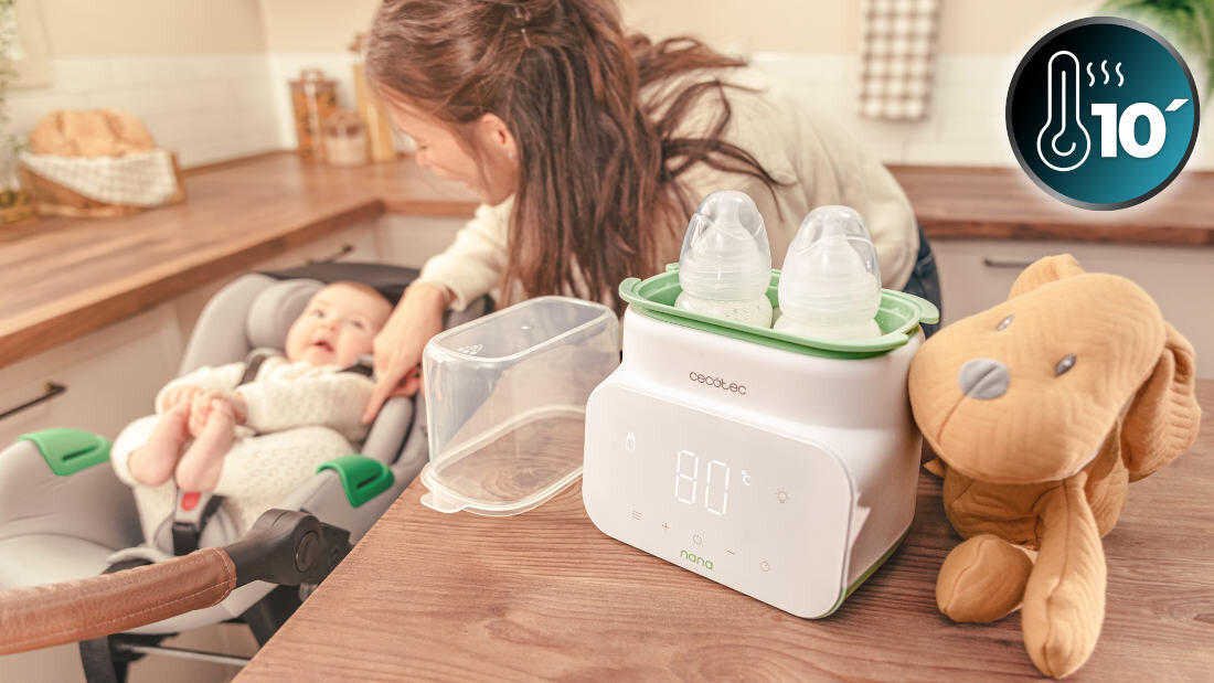 Podgrzewacz do butelek CECOTEC Nana Double Szybkie podgrzewanie czas Stała kontrola temperatury karmienie