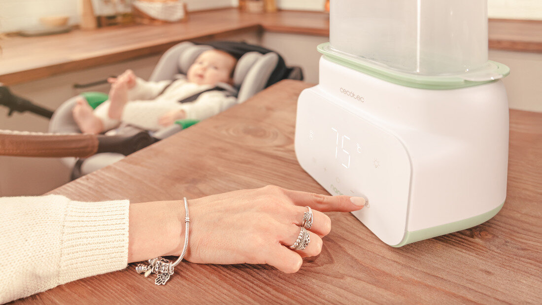 Podgrzewacz do butelek CECOTEC Nana Double Stałe ciepło przez całą dobę Funkcja podtrzymywania temperatury prosty, szybki i komfortowy