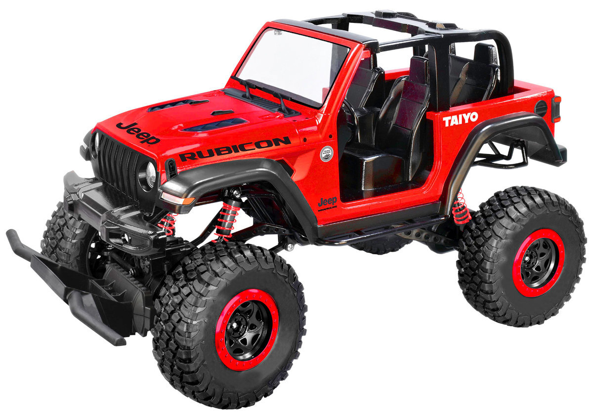 TAIYO Jeep Wrangler 1:8 miłośników off-roadowej zabawy napędowi na cztery koła (4WD) kamienistych ścieżek błotniste szlaki gumowe opony