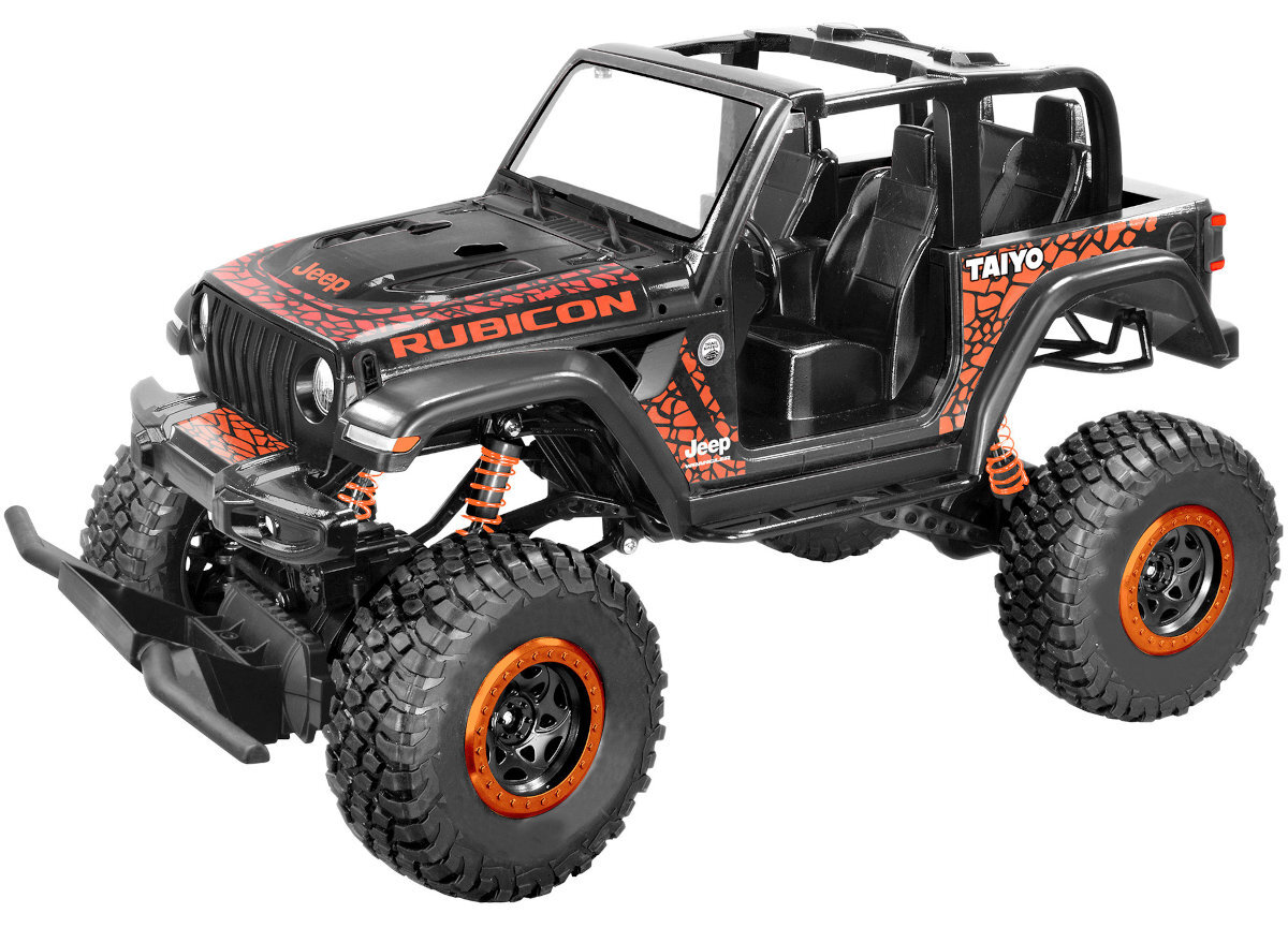 TAIYO Jeep Wrangler 1:8 miłośników off-roadowej zabawy napędowi na cztery koła (4WD) kamienistych ścieżek błotniste szlaki gumowe opony