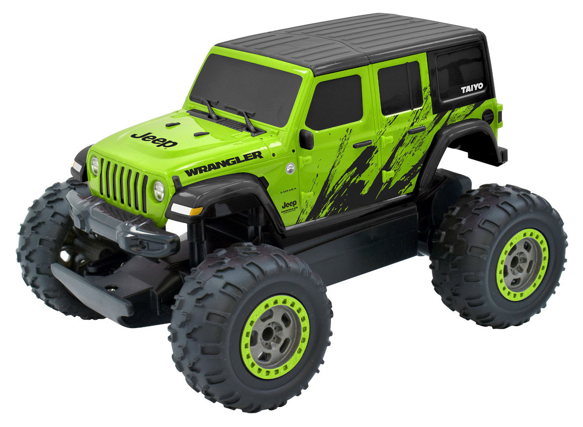 TAIYO Jeep Wrangler 1:22 miłośników off-roadowej zabawy napędowi na cztery koła (4WD) kamienistych ścieżek błotniste szlaki gumowe opony