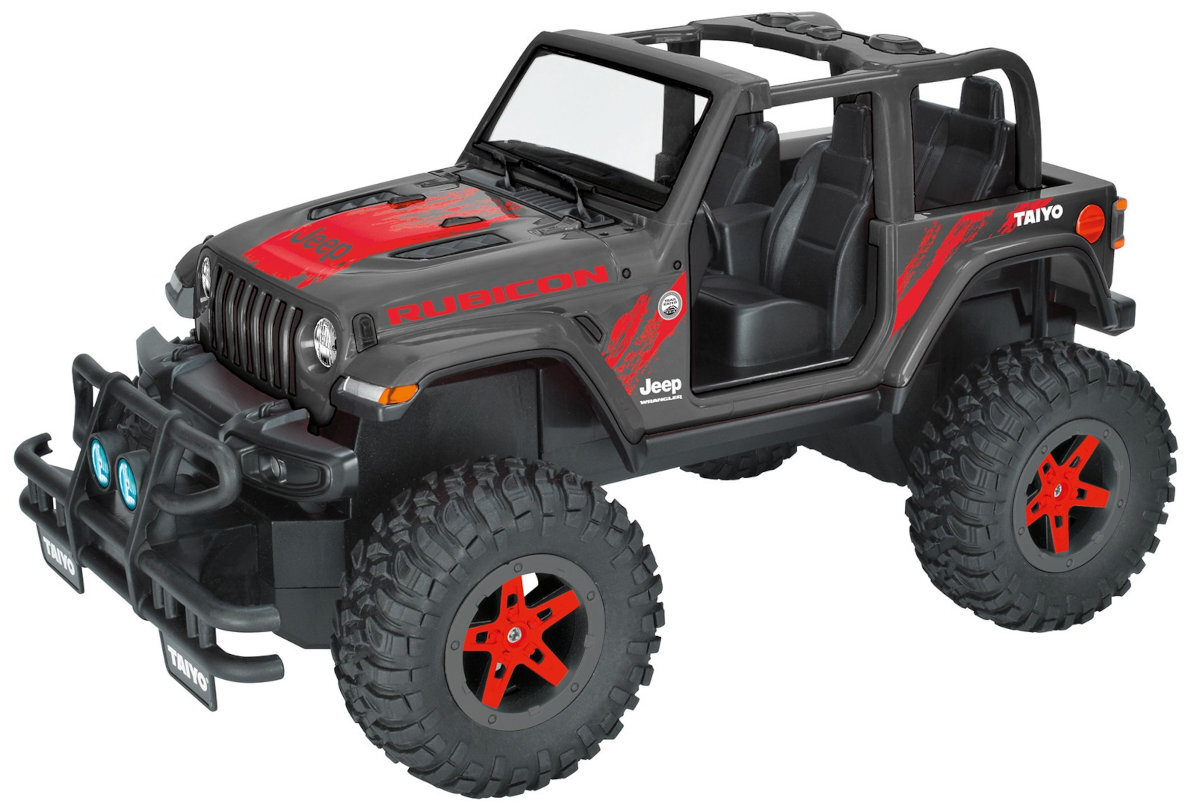 TAIYO Jeep Wrangler 1:8 miłośników off-roadowej zabawy napędowi na cztery koła (4WD) kamienistych ścieżek błotniste szlaki gumowe opony