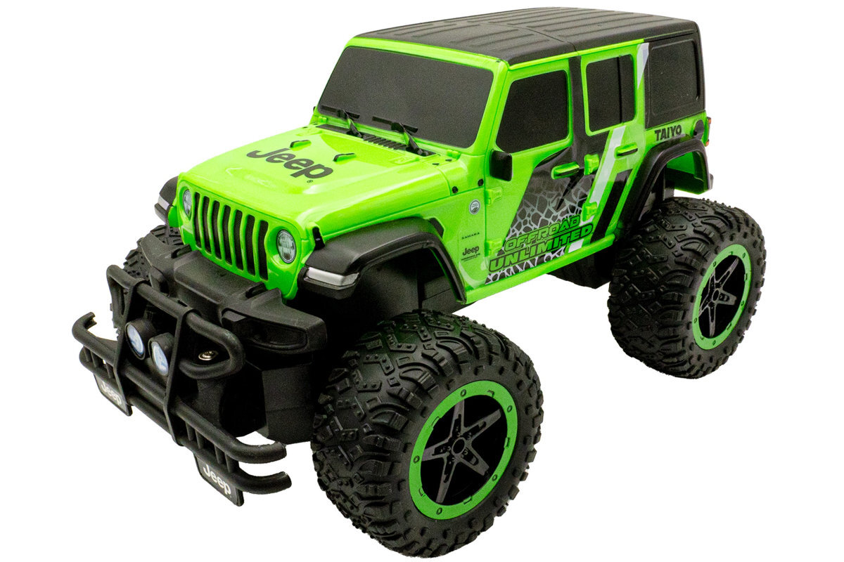 TAIYO Jeep Wrangler 1:8 miłośników off-roadowej zabawy napędowi na cztery koła (4WD) kamienistych ścieżek błotniste szlaki gumowe opony