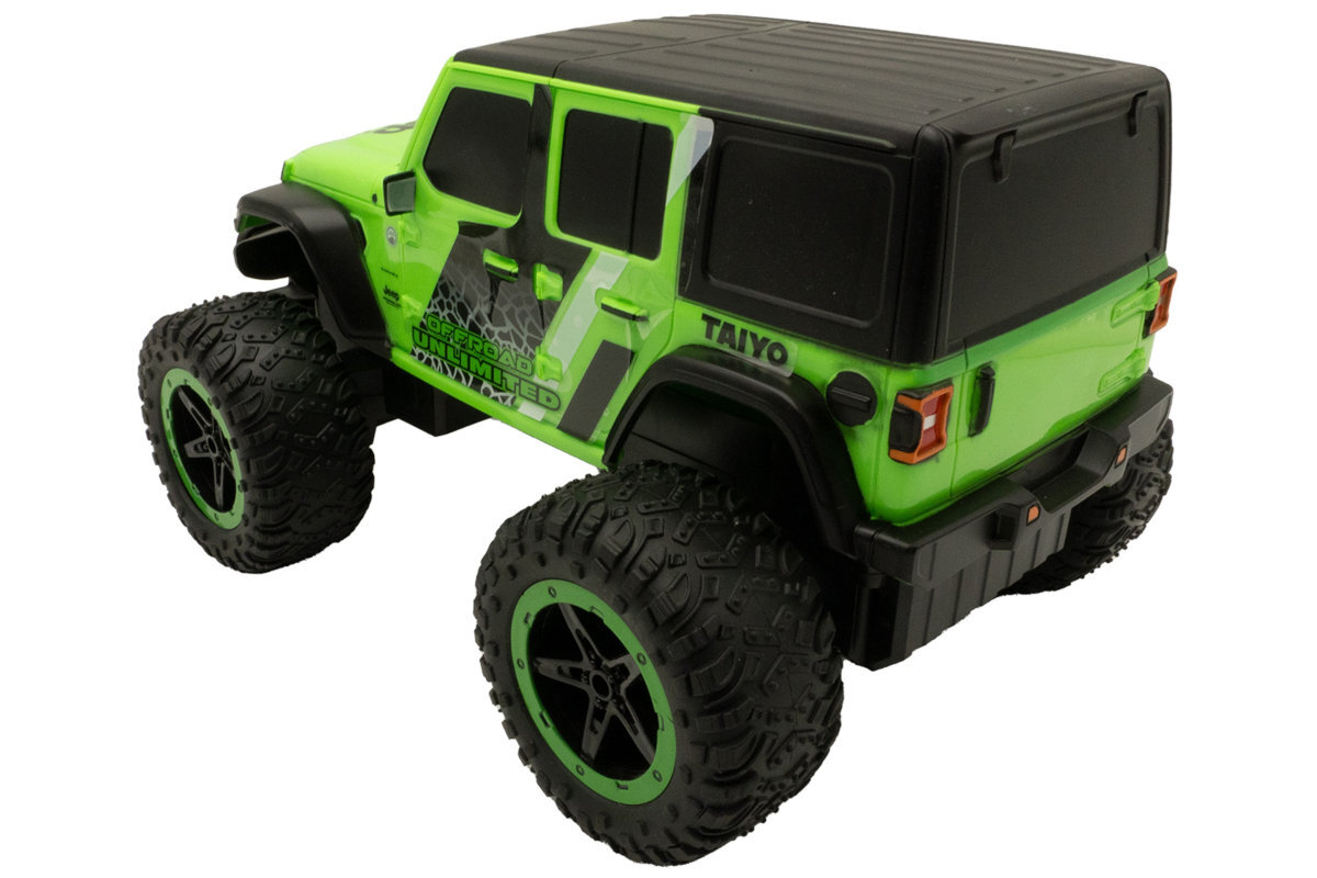 TAIYO Jeep Wrangler metalowej karoserii wytrzymałością unikalnym wyglądem wysoką dbałością o realizm zabawką gratką dla fanów motoryzacji