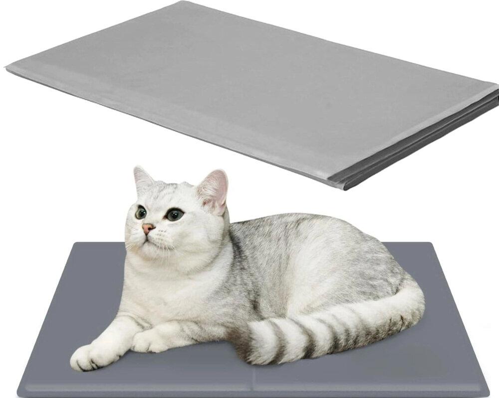 Mata chłodząca EXTRALINK PET-1110 40 x 50 cm Szary Praktyczny rozmiar i kształt  pasuje do małych i średnich zwierząt wygodnie się położyć i odpocząć 