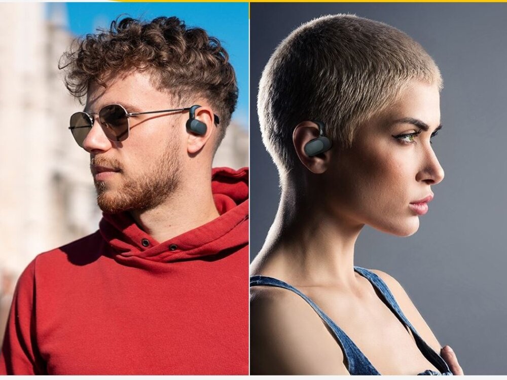 Słuchawki bluetooth CREATIVE Outlier Go Elastyczny zaczep wygodę pewność noszenia silikonowe wykończenie