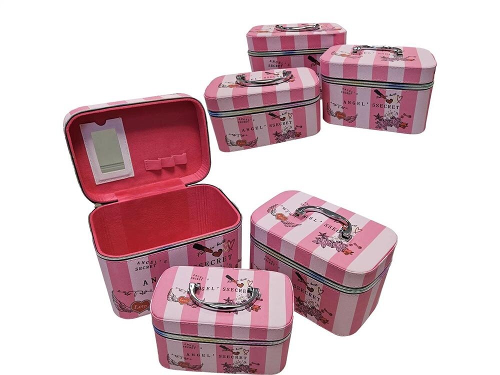 Kosmetyczka EXTRALINK Lifestyle 245 Różowy 3 sztuki kv początek opisu