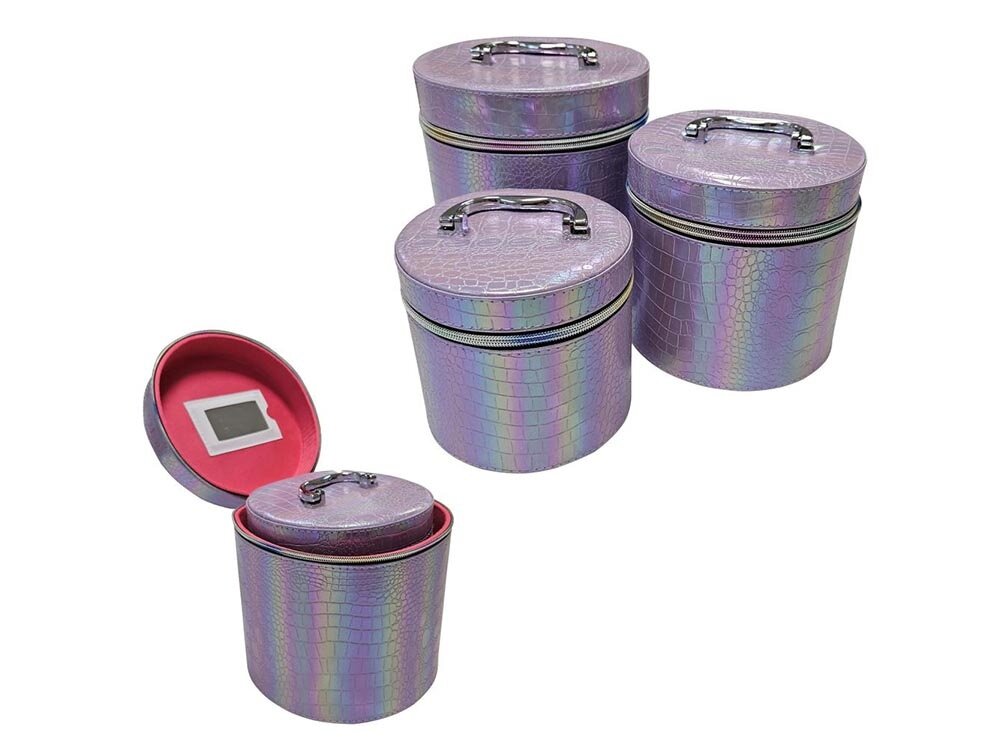 Kosmetyczka EXTRALINK Lifestyle 250 Wielokolorowy 3 sztuki trzy kuferki, zestaw do przechowywania, łatwy dostep do zawartości