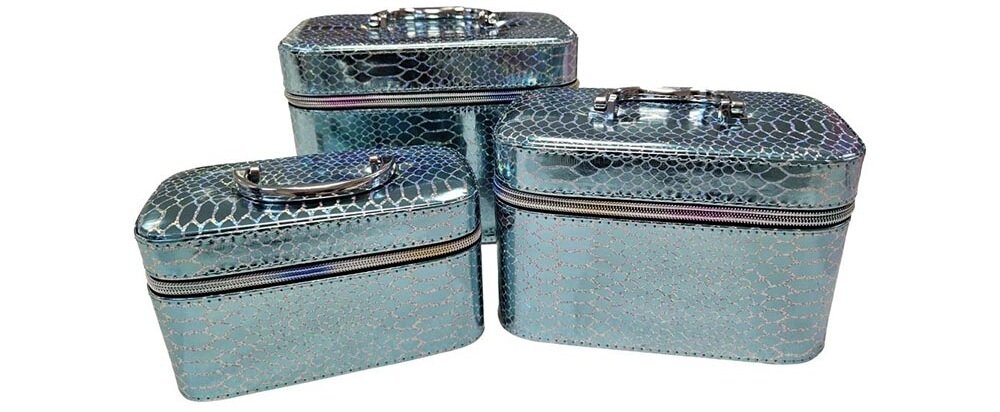 Kosmetyczka EXTRALINK Lifestyle 247 3 sztuki trzy kuferki, zestaw do przechowywania, łatwy dostep do zawartości