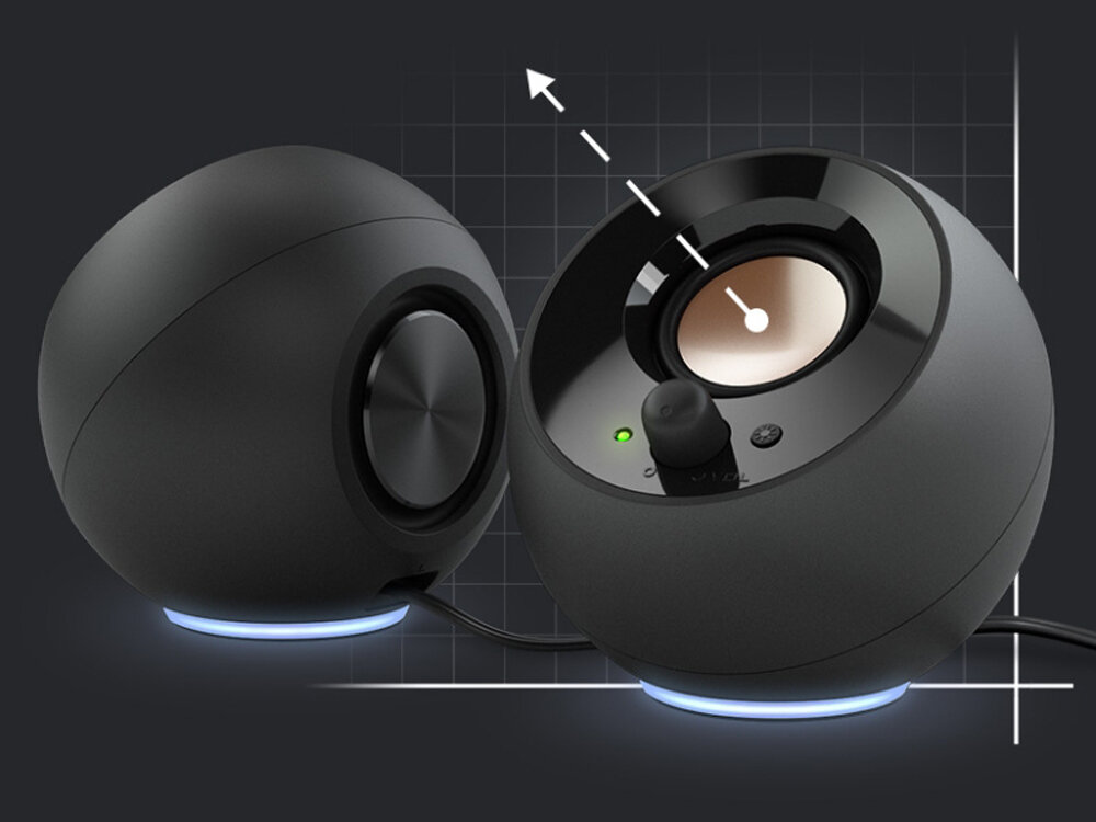 Głośniki do komputera Creative 2.0 Pebble SE rgb podświetlenie konstrukcja estetyka
