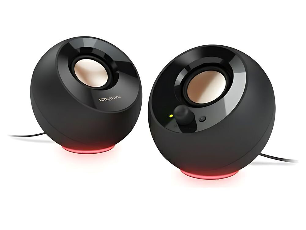 Głośniki do komputera Creative 2.0 Pebble SE tryby oświetlenie głębia wybór