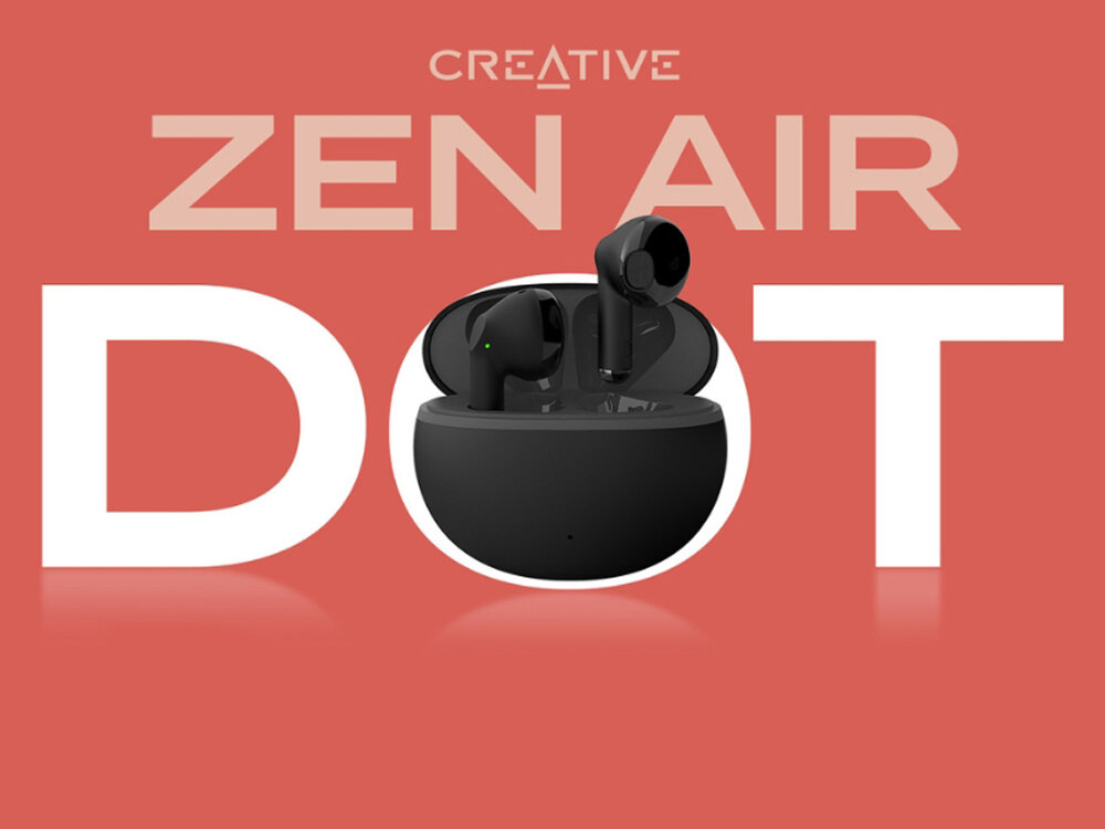 Słuchawki bezprzewodowe Creative Zen Air Dot brzmienie przetwornik enc technologia