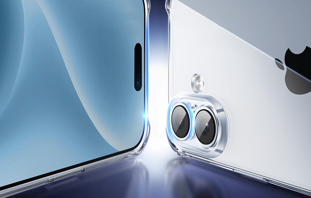 UGREEN Bright Cushion podwyższone krawędzie 0,9 mm wokół ekranu 0,65 mm wokół soczewek aparatu zapobiega zarysowaniom i pęknięciom - podwyższone krawędzie aparatu i ekranu