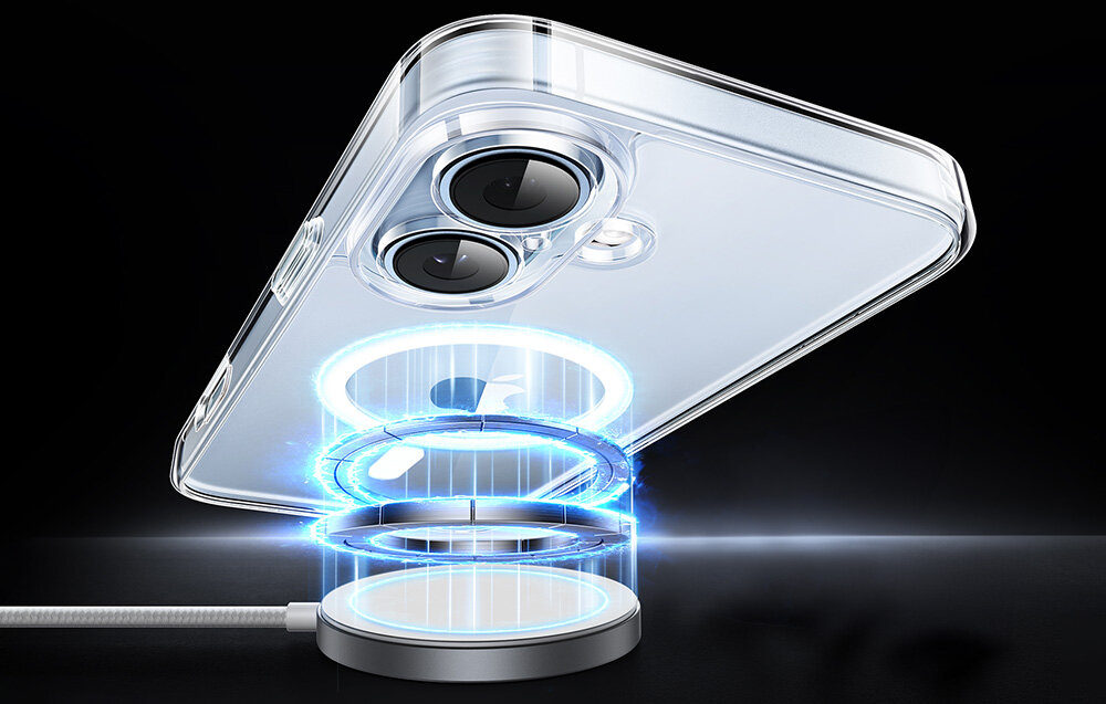 Erui UGREEN Clear 38 mocnych magnesów NB52 technologii MagSafe wysokiej jakości materiałów miękki TPU wytrzymałe tworzywa PC i akryl - magnesy magsafe