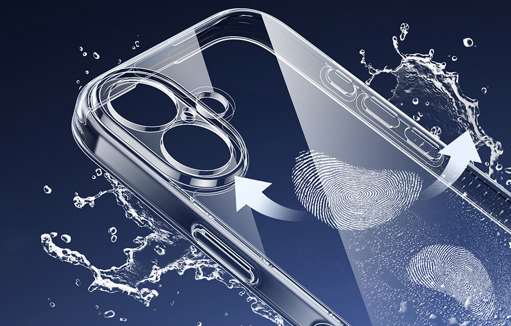 ETUI UGREEN CA10 tworzyw PC i akrylowych odporne na ścieranie i zarysowania jest odporny na żółknięcie Obsługa ładowania bezprzewodowego przezroczysty materiał - przezroczyste etui, odciski palców, woda