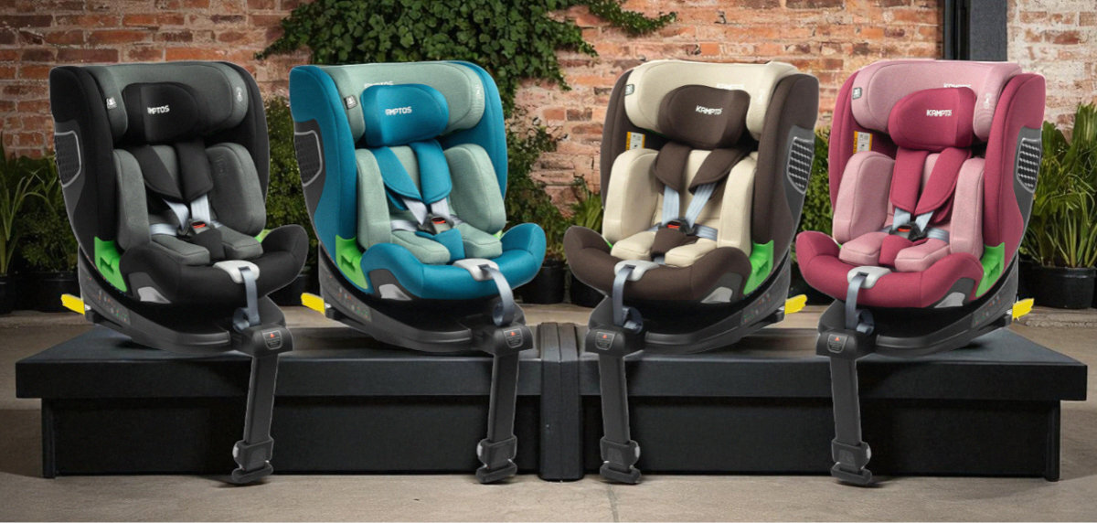 CARETERO Kamptos I-SIZE - fotelik w czterech kolorach na podeście