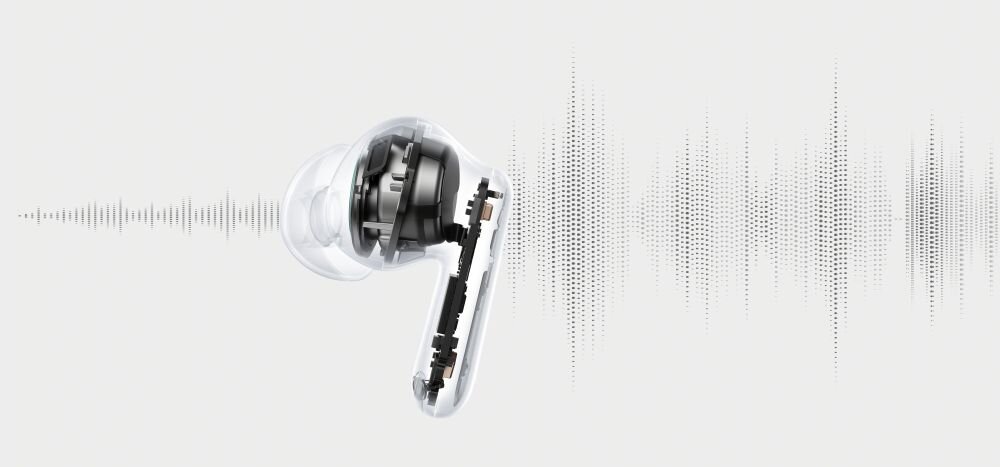 Słuchawki dokanałowe OPPO Enco AIR4 ANC Wodoodporne dzwiek akustyka alive audio clear korektor brzmienie algorytm