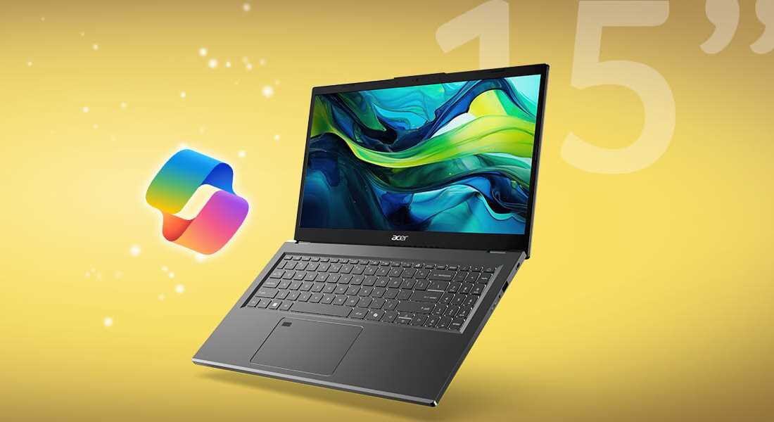 Laptop ACER Aspire 15 - Laptop ACER Aspire 15 z 15-calowym ekranem, łączący styl i wydajność w jednym urządzeniu.