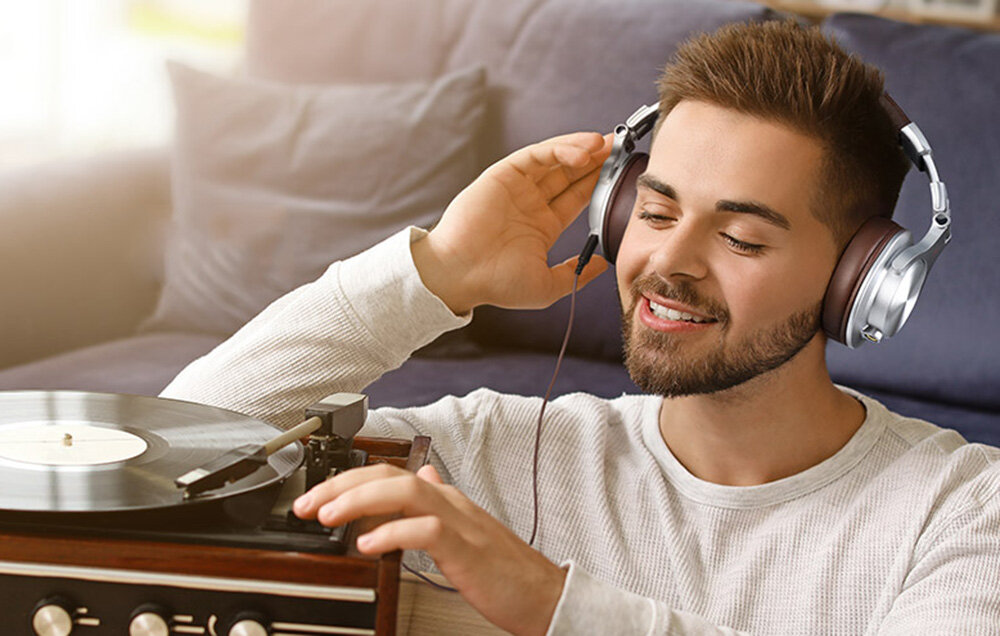 Słuchawki nauszne ONEODIO A71 kable funkcjonalnosc mikrofon rozmowy