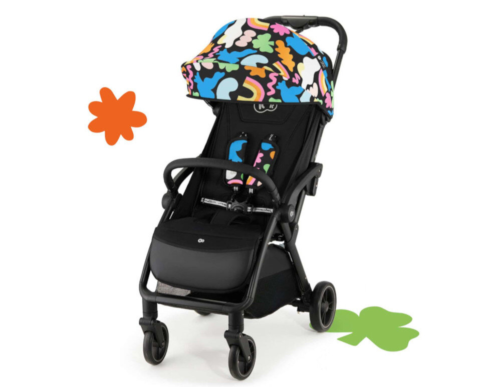 Wózek dziecięcy KINDERKRAFT Apino Happy Shapes Beztroskie spacery wygląd wizualizacja prezentacja design tło 