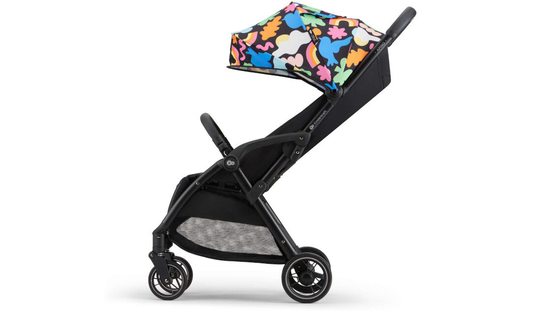 Wózek dziecięcy KINDERKRAFT Apino Happy Shapes nieprzebijalne koła zwrotne manewrwowanie nawierzchnia użytkowanie spacery