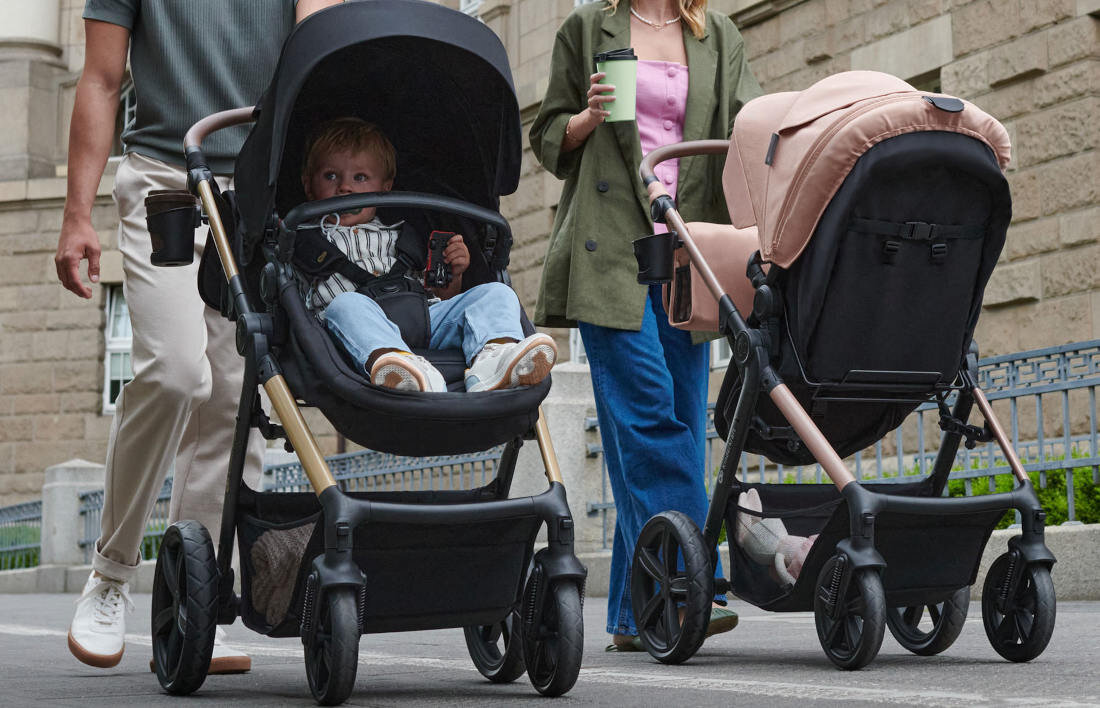 Wózek wielofunkcyjny KINDERKRAFT Moov 2 3w1 Czarny Wsparcie od narodzin od pierwszych dni aż do osiągnięcia przez dziecko wagi 27 kg