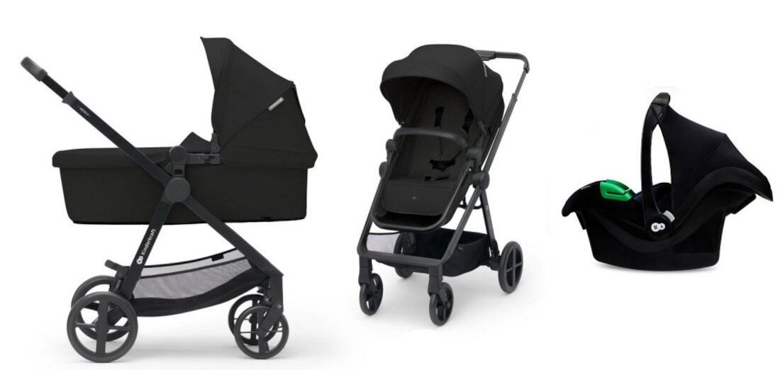 Wózek wielofunkcyjny KINDERKRAFT Newly 4w1 Mink Pro Czarny wygląd design prezentacja wizualizacja