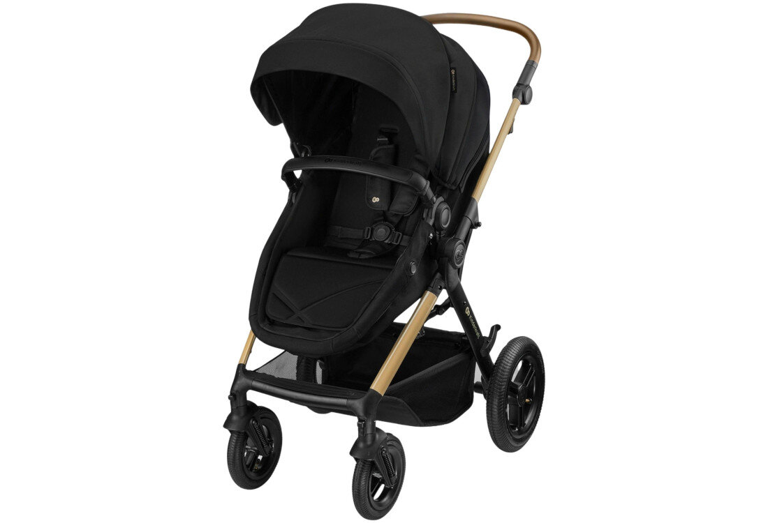 Wózek wielofunkcyjny KINDERKRAFT Moov 2 XL 3w1 Czarny Ochrona i komfort termiczny Powiększana budka z filtrem UPF50+  ochrona Dodatkowy panel wentylacyjny