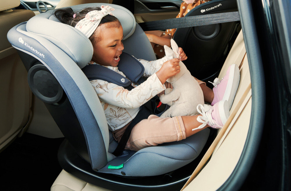 Fotelik samochodowy KINDERKRAFT I-Grow I-Size Zielony 40-150 cm (0-36 kg) Wielokolorowy Komfort rosnącego dziecka 12-stopniowa regulacja zagłówka5 poziomów nachylenia oparcia  Modułowa wkładka z pianką memory do 75 cm