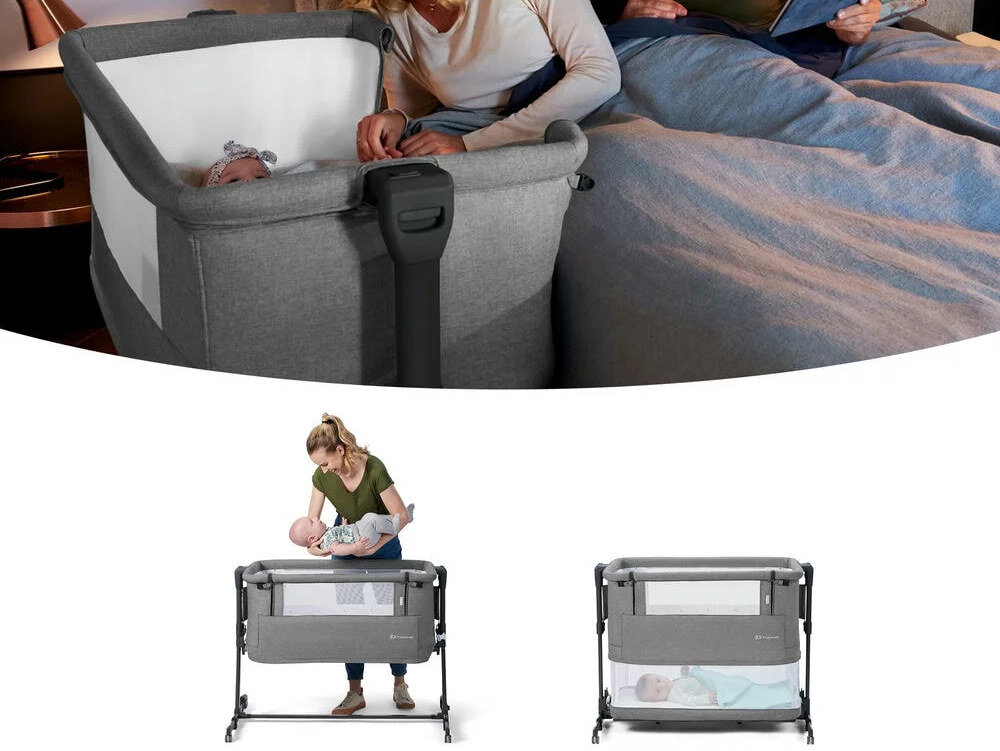 Łóżeczko dostawne KINDERKRAFT Neste Grow Beżowy Wszechstronność użytkowania trzy funkcje dostawki, łóżeczka niemowlęcego i łóżeczka dla starszaka etap rozwój