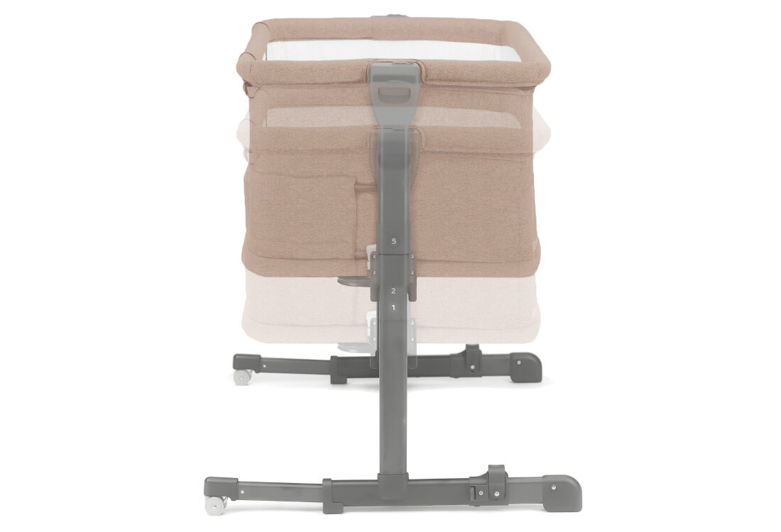 Łóżeczko dostawne KINDERKRAFT Neste Grow Beżowy Regulacja wysokości 5-stopniowa regulacja Montaż staje się szybki i prosty