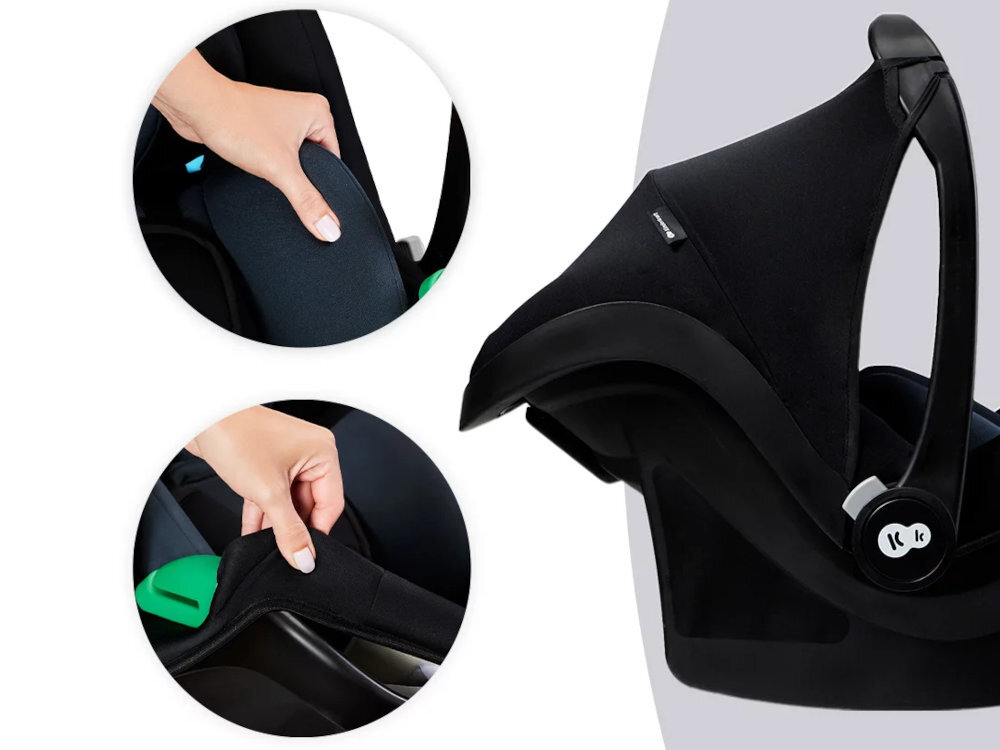 KINDERKRAFT Mink Pro delikatną tapicerkę łatwa do zdejmowania i czyszczenia komfort i higienę - zbliżenie na ściągalny materiał