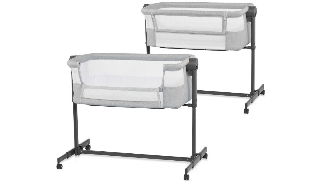 Łóżeczko dostawne KINDERKRAFT Neste Up 2 Jasnoszary Funkcja 2 w 1 wspiera sen dziecka i wygodę rodzica ułatwia karmienie, uspokajanie i buduje poczucie bezpieczeństwa