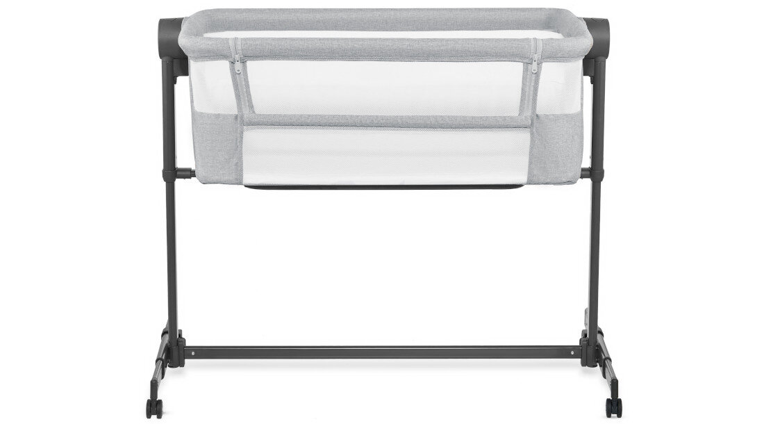 Łóżeczko dostawne KINDERKRAFT Neste Up 2 Jasnoszary Stała kontrola i wentylacja Siateczka wokół całej konstrukcji cyrkulacja powietrza  dyskretnie obserwować malucha swoboda