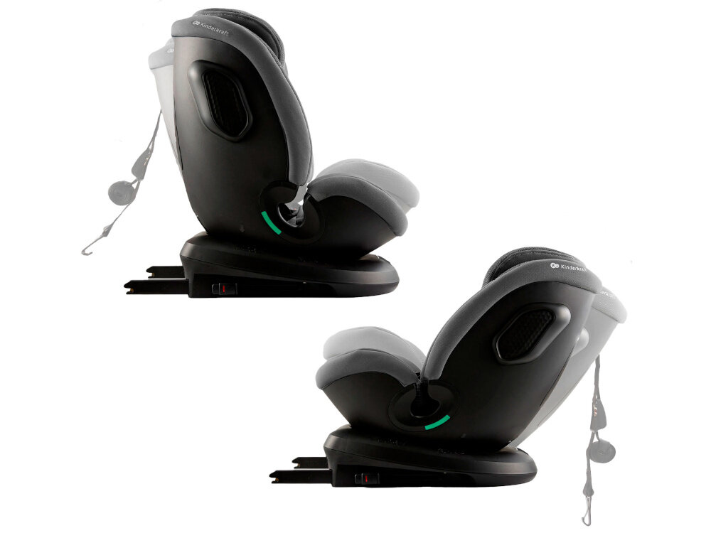 Fotelik samochodowy KINDERKRAFT Xpedition 3 I-Size 40-150 cm (0-22 kg) Szary dwa ujęcia fotelika widok z boku maksymalne bezpieczeństwo i wygoda wszechstronne rozwiązanie rośnie razem z dzieckiem dla dzieci w wieku od 0 do 12 roku życia i o wadze od 0 do 22 kg spełnia normy bezpieczeństwa Unii Europejskiej (UN/ECE R129/03)