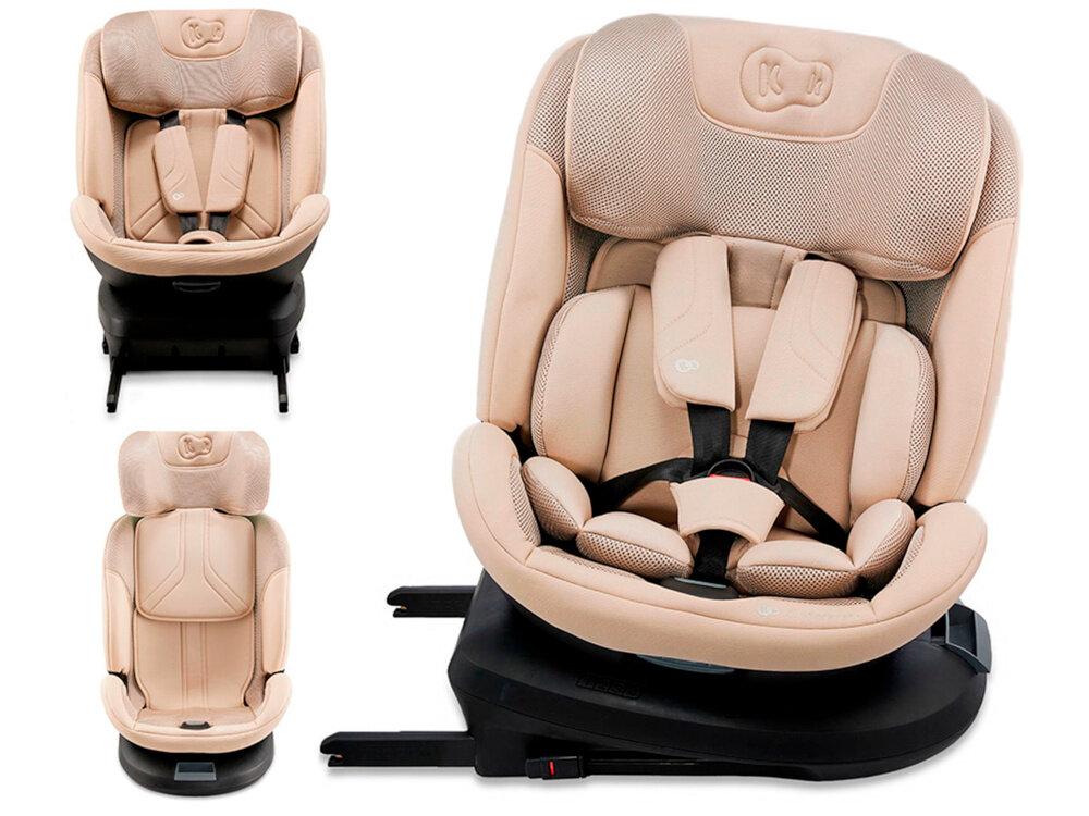 Fotelik samochodowy KINDERKRAFT Xpedition 3 I-Size 40-150 cm (0-22 kg) Beżowy trzy ujęcia fotelika widok od przodu maksymalne bezpieczeństwo i wygoda wszechstronne rozwiązanie rośnie razem z dzieckiem dla dzieci w wieku od 0 do 12 roku życia i o wadze od 0 do 22 kg spełnia normy bezpieczeństwa Unii Europejskiej (UN/ECE R129/03)