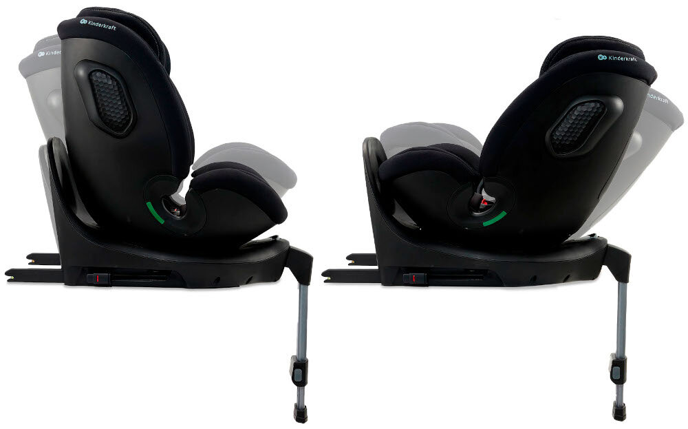 Fotelik samochodowy KINDERKRAFT Xrider 2 I-size 40-150 cm (0-21 kg) Czarny dwa ujęcia fotelika widok z boku maksymalne bezpieczeństwo i wygoda wszechstronne rozwiązanie rośnie razem z dzieckiem dla dzieci w wieku od 0 do 12 roku życia i o wadze od 0 do 21 kg spełnia normy bezpieczeństwa Unii Europejskiej (UN/ECE R129/03)