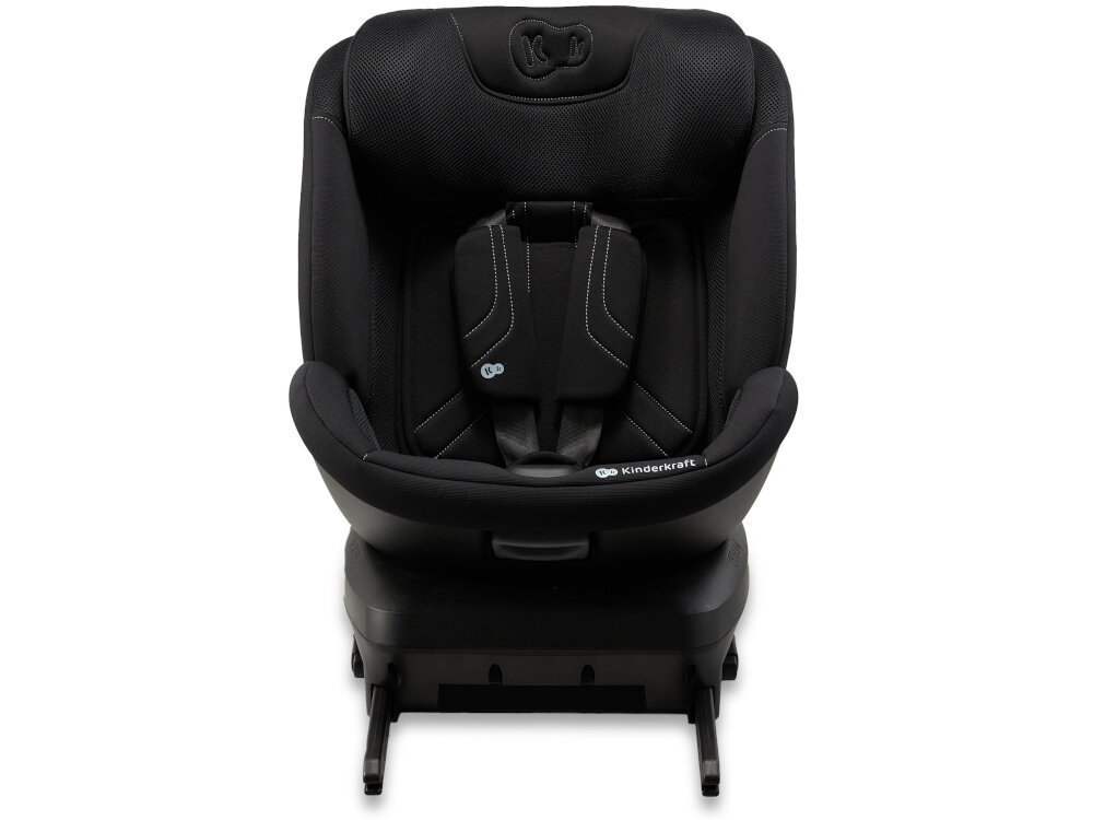 Fotelik samochodowy KINDERKRAFT Xpedition 3 I-Size 40-150 cm (0-22 kg) Czarny fotelik na białym tle widoczny od przodu zdejmowana tapicerka można łatwo zdjąć i wyprać ręcznie w temperaturze 30°C maluch podróżuje w świeżym i higienicznym otoczeniu trwałe i odporne na codzienne zabrudzenia prosty system zdejmowania pozwala sprawnie przygotować fotelik do prania