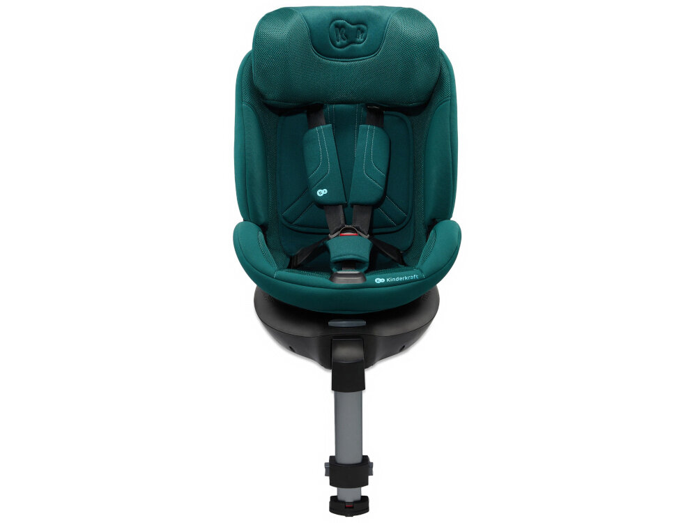 Fotelik samochodowy KINDERKRAFT Xrider 2 I-size 40-150 cm (0-21 kg) Zielony fotelik na białym tle widoczny od przodu zdejmowana tapicerka można łatwo zdjąć i wyprać ręcznie w temperaturze 30°C maluch podróżuje w świeżym i higienicznym otoczeniu trwałe i odporne na codzienne zabrudzenia prosty system zdejmowania pozwala sprawnie przygotować fotelik do prania