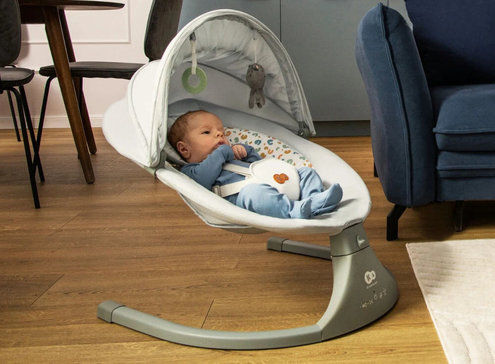 Bujaczek KINDERKRAFT Lumi 2 Ciemnoszary Zasilanie i swoboda użycia wygodne rozwiązanie