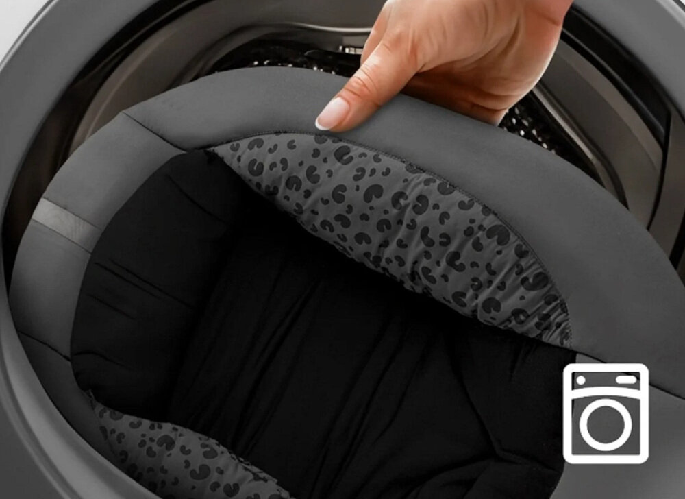 Bujaczek KINDERKRAFT Lumi 2 Ciemnoszary Materiały i pielęgnacja z poliestru, rama ze stali i tworzywa sztucznego Zdejmowany pokrowiec można prać w pralce higiena