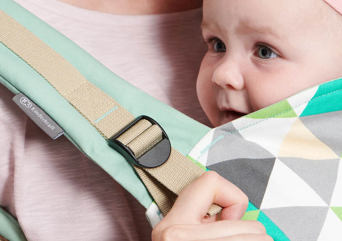 Nosidełko KINDERKRAFT Nino Confetti Szary Dopasowanie do potrzeb skracany panel regulowane pasy naramienne pas biodrowy dopasowanie