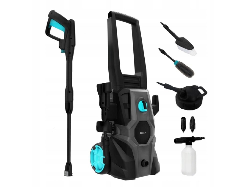 Myjka ciśnieniowa CECOTEC HydroBoost 1600 Car&Garden system Plug&Clean, szybkie podłączenie akcesoriów, gotowa do pracy w kilka sekund