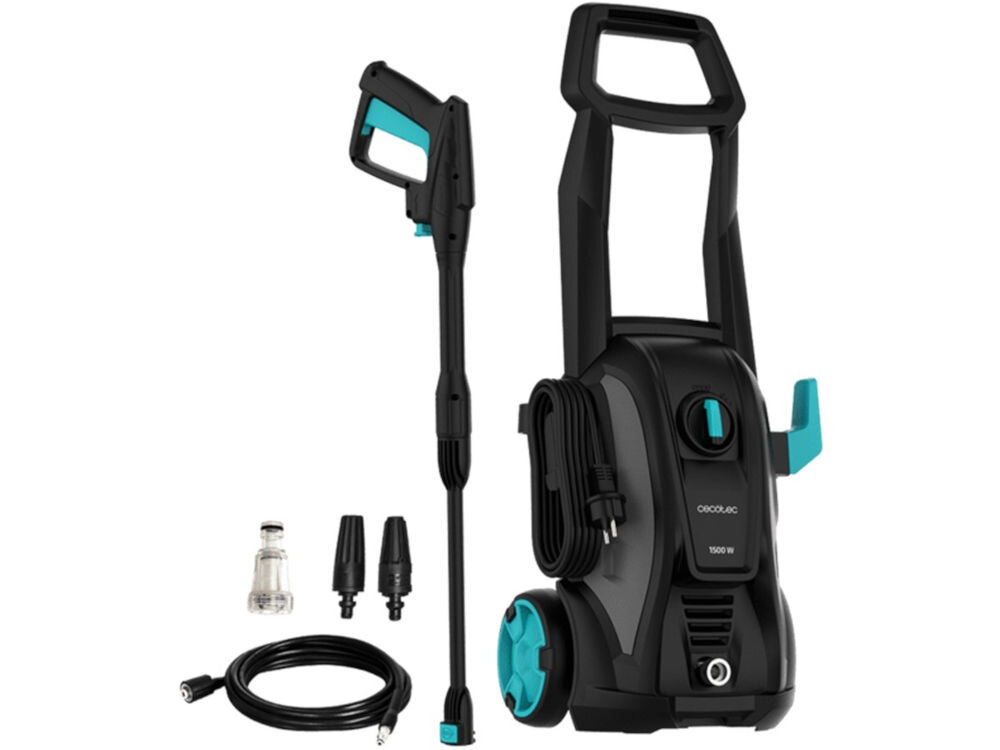 Myjka ciśnieniowa CECOTEC Hydroboost 1500 Easy Move dysza turbo dysza 3D turboflip dysza regulowana wąż wysokociśnieniowy zestaw do czyszczenia dysz 