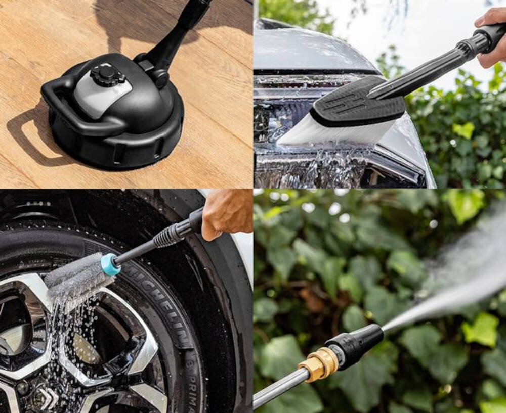 Myjka ciśnieniowa CECOTEC HydroBoost 3200 TotalClean Wydajność ciśnieniowa usunąć mocno osadzony brud z tarasów, elewacji i felg