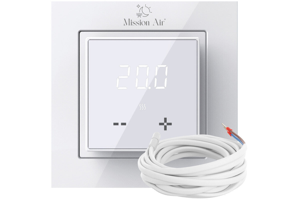 Mata grzewcza pod panele MISSION AIR MAL-160W-m2 1.5m² (3mb x 50cm) + regulator Aries LCD Biały