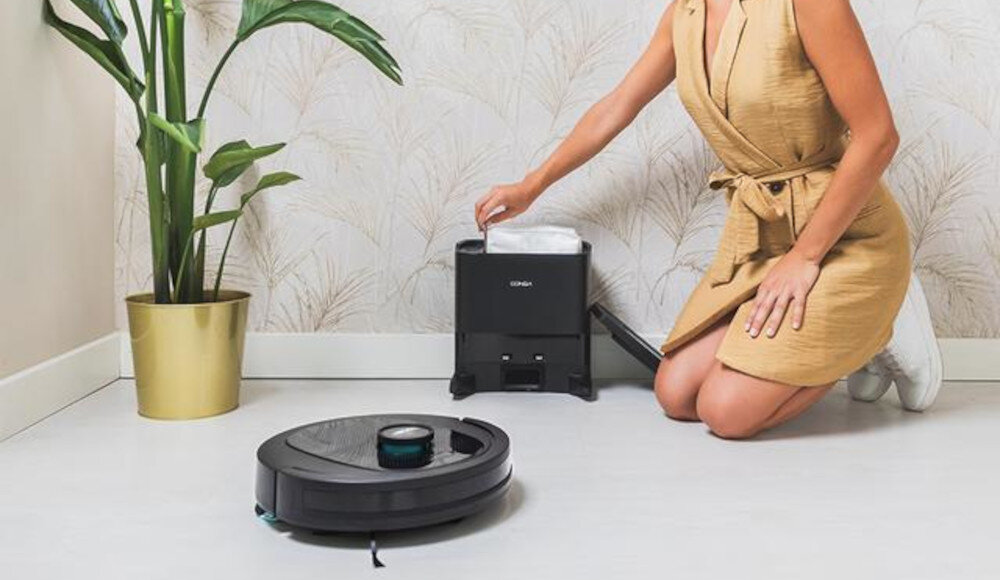 Robot sprzątający CECOTEC Conga 7490 Ultimate Home Genesis zdjęcie lifestyle Automatyczna obsługa kurzu pojemność higiena system wykrywania worków 