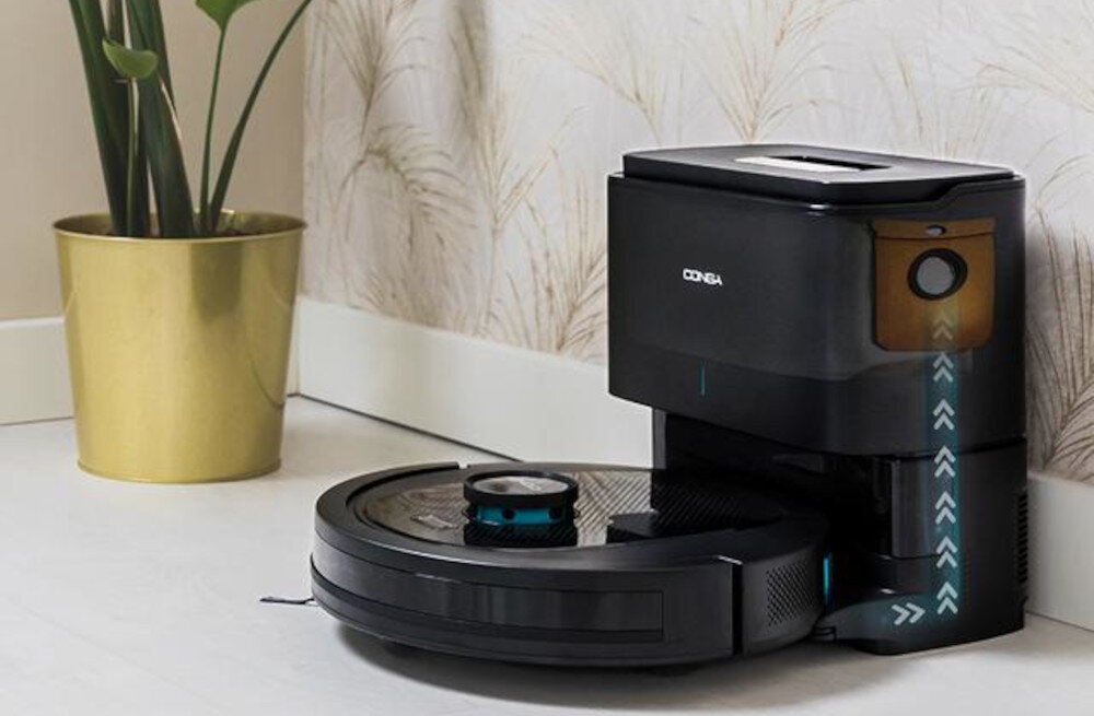 Robot sprzątający CECOTEC Conga 7490 Ultimate Home Genesis zdjęcie lifestyle Długi czas działania do 120 minut pracy akumulator pojemność automatycznie wraca do stacji dokującej  Technologia Total Surface