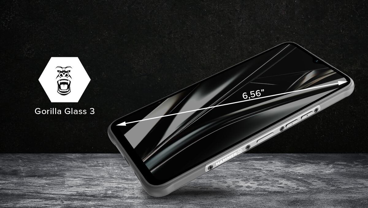 Smartfon MYPHONE Hammer Blade Va 6,56-calowy ekran IPS o rozdzielczości 720 x 1612 pikseli 90 Hz Gorilla Glass 3